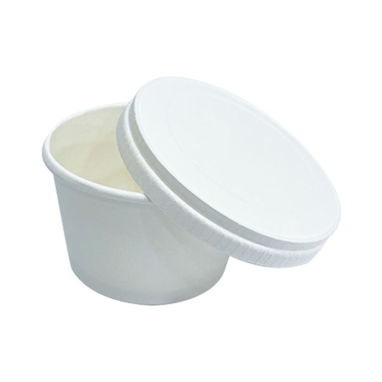 White Paper Tub With Lid – 100ml - Canecart